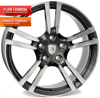 WSP Italy Porsche (W1054) Saturn 9.5x20 5x130 ET65 DIA71,6 (anthracite polished)
